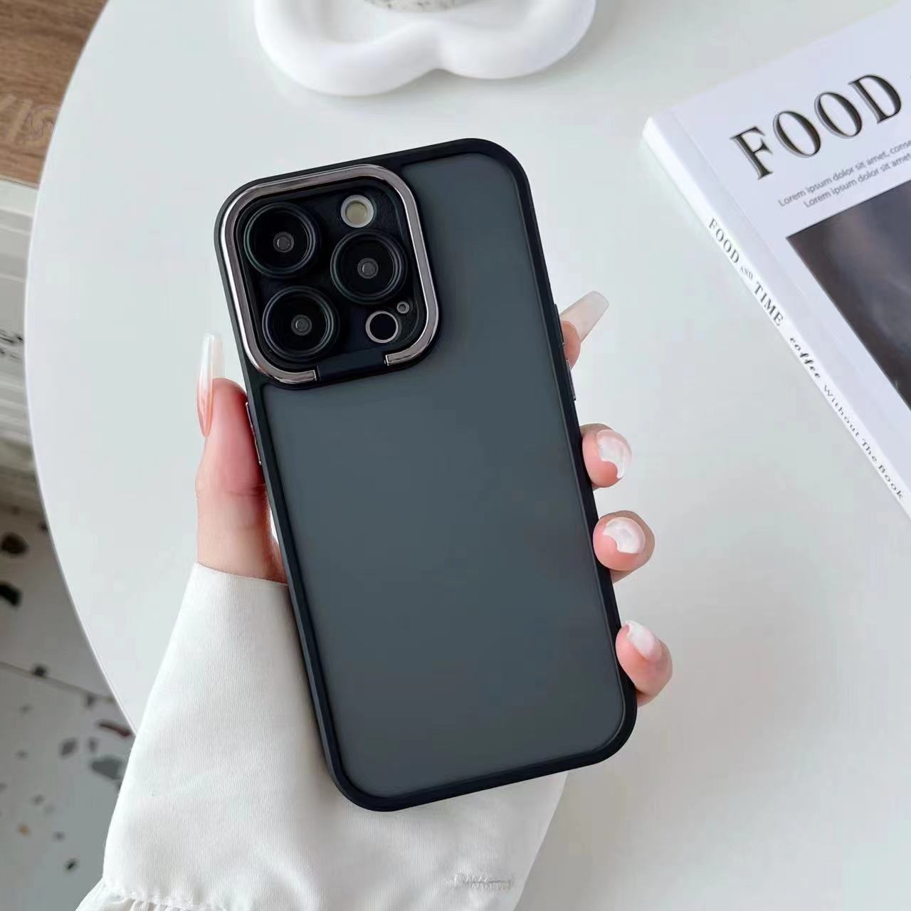 Lens Protector Phone Case for iPhone 14 Pro Max mobile phone bags hard PC skin feel case para celular with plating frame cover