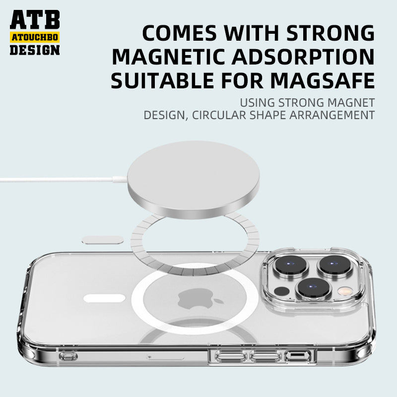 ATB Aurora Series high transparent phone case magnetic phone case for iPhone 13 14 pro