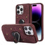 Luxury Shockproof Soft PU Leather Phone Case with Ring Holder Case For iPhone 14 Pro Max 13 Pro