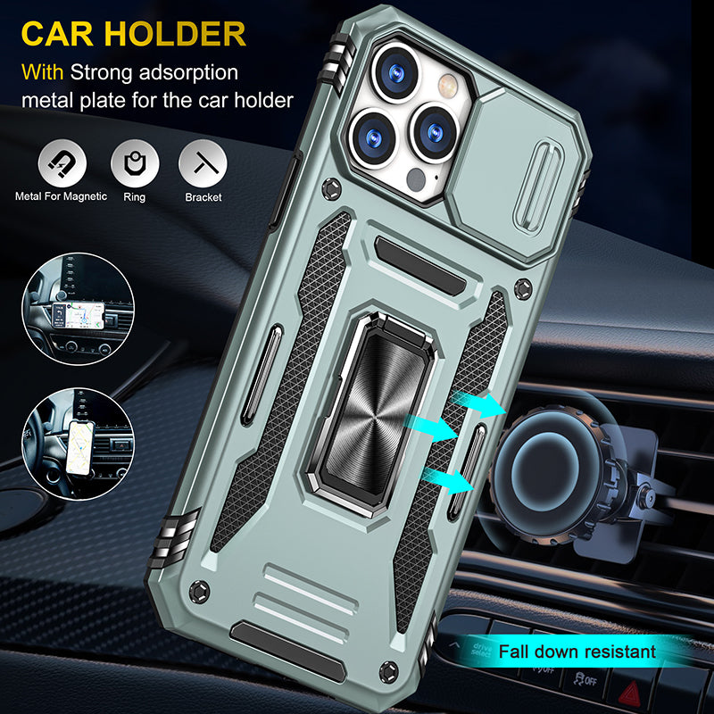 Multi-angleadjusment use phone case cover Soft Silicone Phone Case for iPhone 14 with Ring Kickstand
