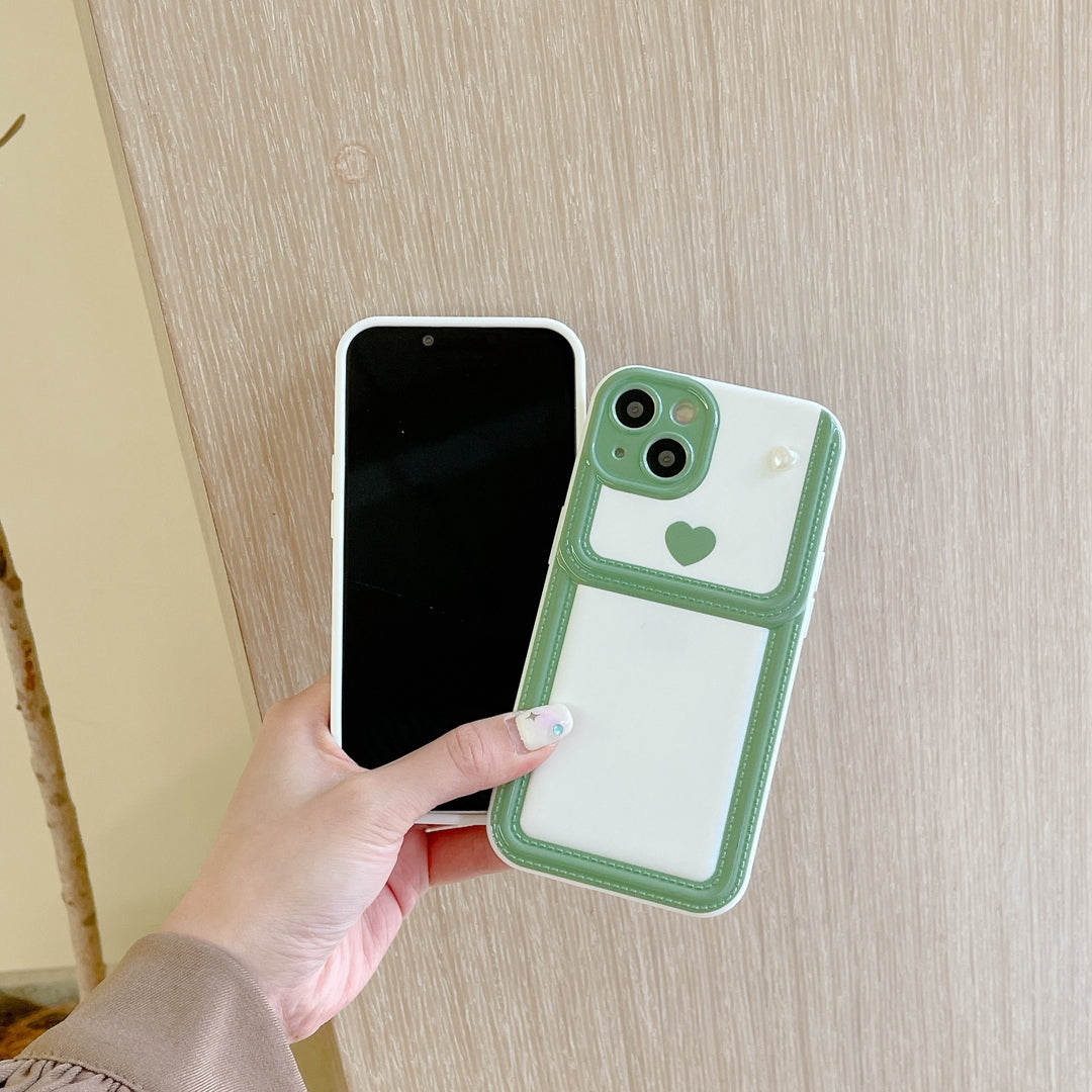 Girl'S Choice Pink Heart Blue Sky With Fine Hole Phone Case For Iphone X Xr Xs Max 12 13 Pro 11 Premium Shock Proof Case