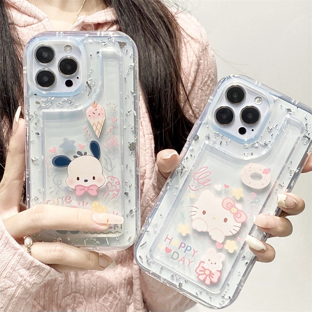 New Arrival Ins Cute Airbag Case For iphone 14 iphone 13 pro Clear Cover For iphone 12 pro max Non Yellowing Transparent Case