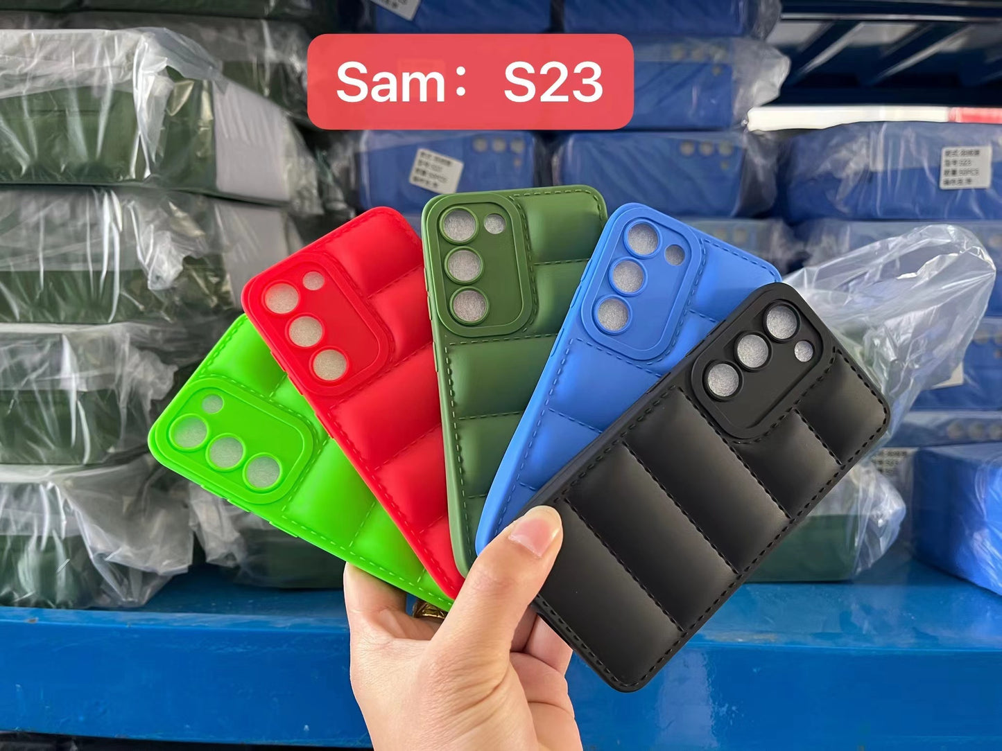 Ready To Ship Soft Touch Puffer Down Jacket Phone Case Cover for iPhone Samsung Xiaomi Phone Series