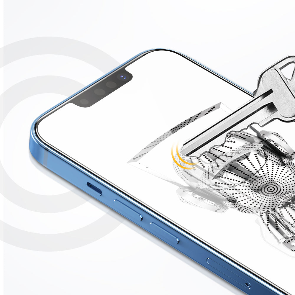 ITOP high-hardness high-definition transparent tempered glass with dust-proof mesh screen protector for iPhone 13 12 11 Pro Max