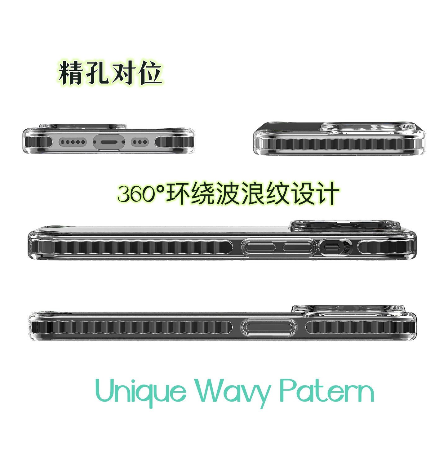 Full Protection Non Yellowing Case For iphone 13 pro Clear Cover For iphone 14 pro max Drop-proof Transparent Phone Case