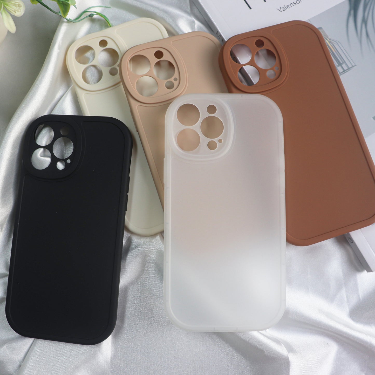 New Colorful Girl Solid Color case Beautiful Silicone Phone Case cover for iphone 14 case