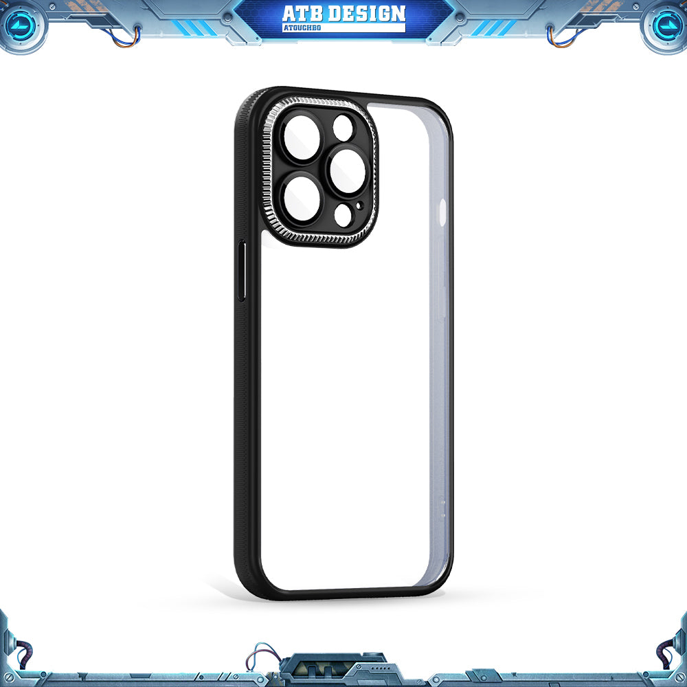 ATB Lishi Series Full Camera Lens Protection TPU PC Cell Phone Cover For Iphone 14 13 12 11 Pro Max Mobile Phone Case