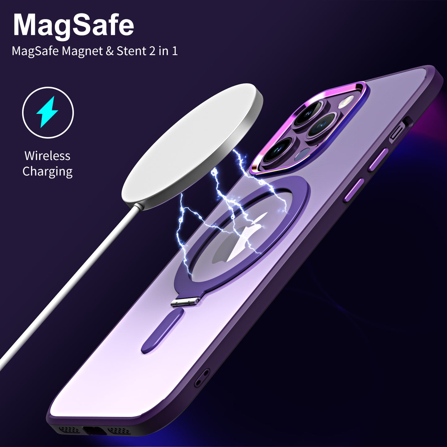Premium Candy Color Solid case cover Magnetic Phone Case For iPhone 14 Pro Max Wireless Charging Shockproof