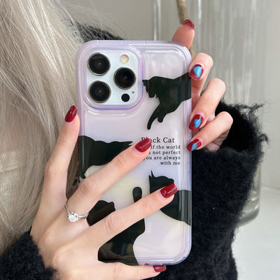Shockproof Tpu Clear Cat Beautiful Phone Case For Women Latest For Iphone 11 12 13 14 Cases Luxury Design
