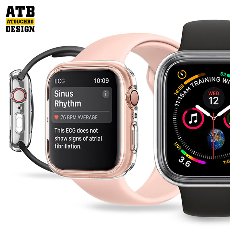 Atb New design Watch Series Anti-oil anti-fingerprint full screen coverage TPU watch case smart phone cover