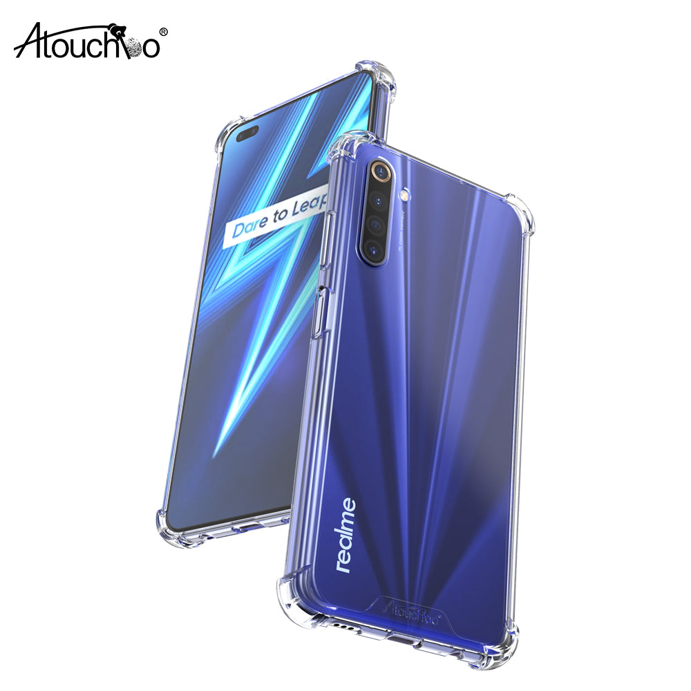 Atouchbo Clear Anti-Shock Phone Case for Realme 6 Pro 5 3 Transparent Back Cover for OPPO A92/A72/A52 Realme X2 Pro/Ace XT/X2