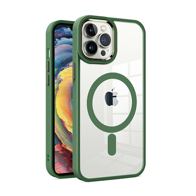 Diamond Bling Magnetic Phone Case Luxury Designer Plating Frame Transparent Glitter Tpu Cover For Iphone 11 12 13 14 Pro Max