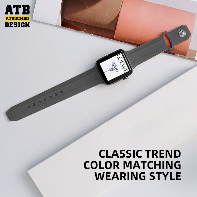 ATB design anti water kingkong series silicone rubber watchband smart apple watch strap for iwatch