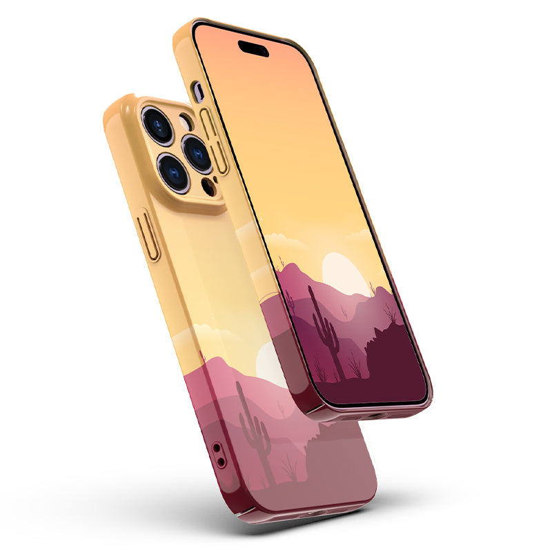 New Arrivals Fashion Sun set Middle east Phone Case Cover for iPhone 14 13 12 11 Pro Max X XR XS