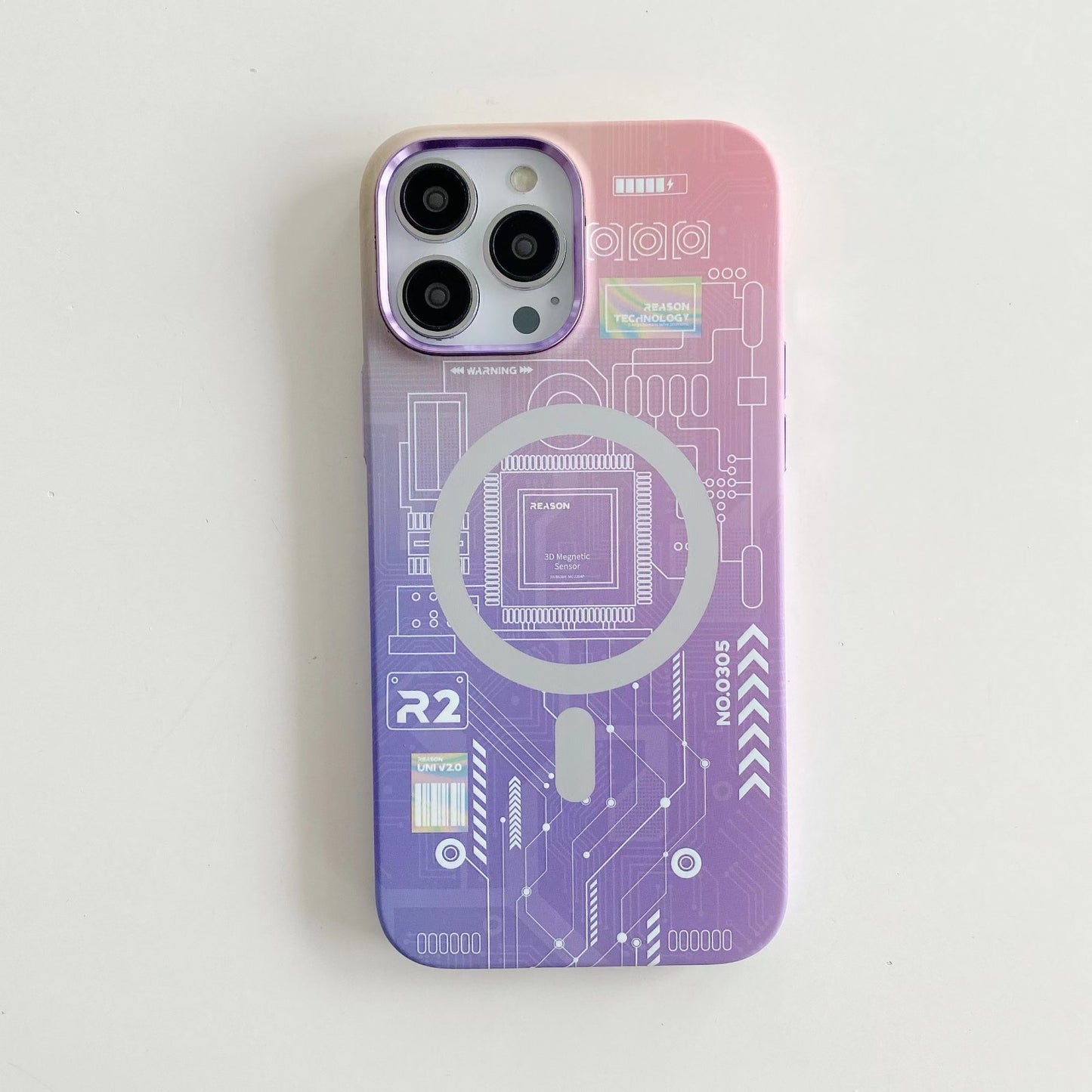 Luminous magnetic circuit board Phone Case For iphone 14 case Magsaf phone cover For iphone 12 13 pro max phone case