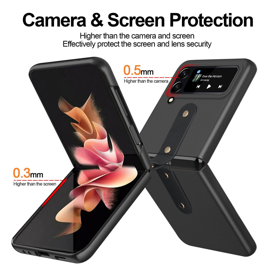 Fashion Slim Pc Protective Case Phone Case Cover With Anti-Slip Strip For Samsung Galaxy Z Flip 4