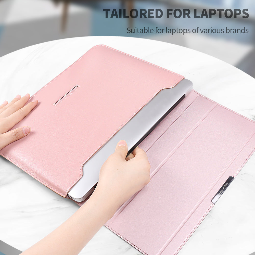 Light Weight Modern Design Protective Laptop Sleeve PU Leather Waterproof Laptop Bag Briefcase for MacBook 12 13 15 16 Inches