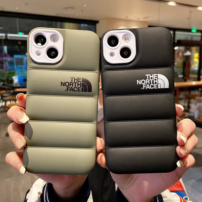 Wholesales 3D Cotton TPU Puffer Down Jacket Phone Case for Iphone 14 pro max 13 12 11 Pro Max X XR XS