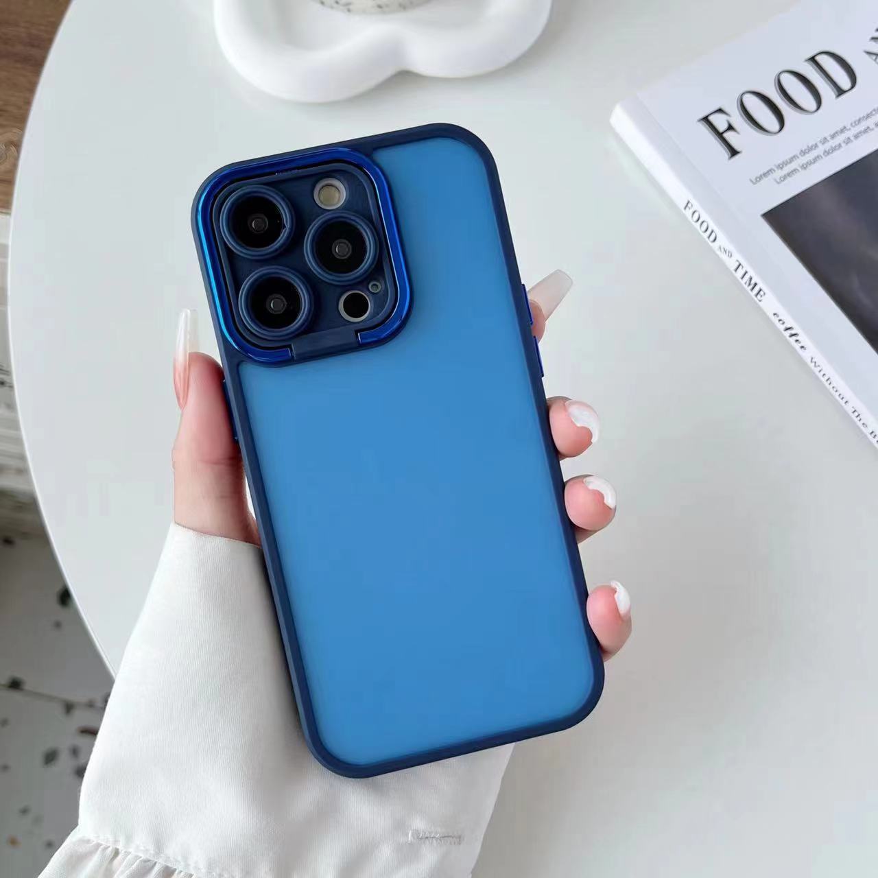 Lens Protector Phone Case for iPhone 14 Pro Max mobile phone bags hard PC skin feel case para celular with plating frame cover