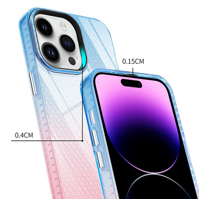 2022 shockproof crystal clear magnetic phone case gradient color phone case for iphone 11