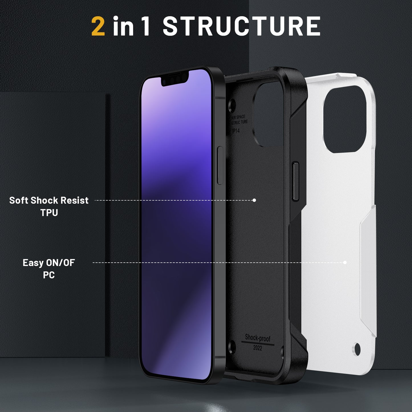 2022 Premium Shockproof TPU phone case solid candy color Mobile Cell Phone Case for iPhone 14
