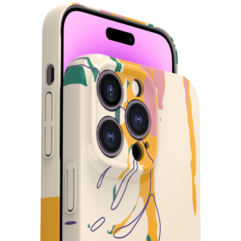 Luxury Ins style Artistic decorative painting series abstract painting phone case for iphone 13 14 pro max