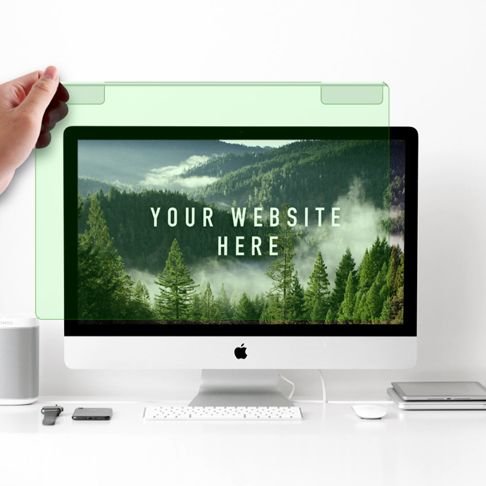 Acrylic Green Hanging Board Healthy Anti Blue Ray Screen Protector Screen Shield Computer Anti Blue Light Monitor Screen Guard
