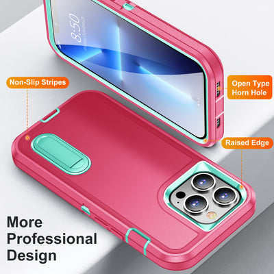 PC+TPU+PC Three-In-One Mobile Phone Case With Bracket For Motorola,60223