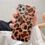 Shell-Print Leopard-Print Ring Phone Case With Diamonds For Samsung,974