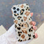 Shell-Print Leopard-Print Ring Phone Case With Diamonds For Samsung,974