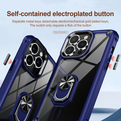 Mechanical Sense Phone Case With Ring For Samsung,60217