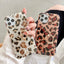 Shell-Print Leopard-Print Ring Phone Case With Diamonds For Samsung,974