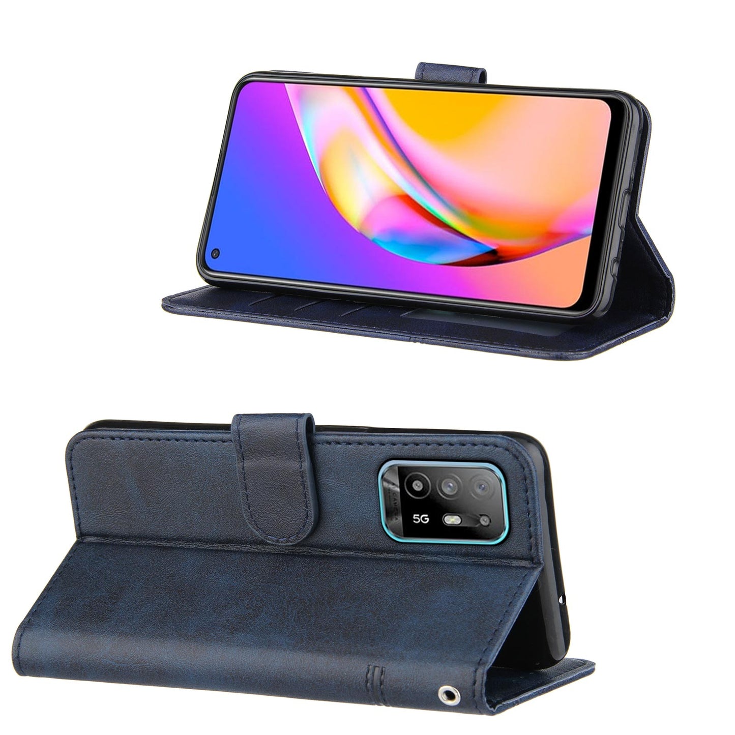 Simple Two-Tone Calfskin Phone Case For Motorola,1010