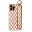 Plated Lambskin Wrist Strap Phone Case For Vivo,704