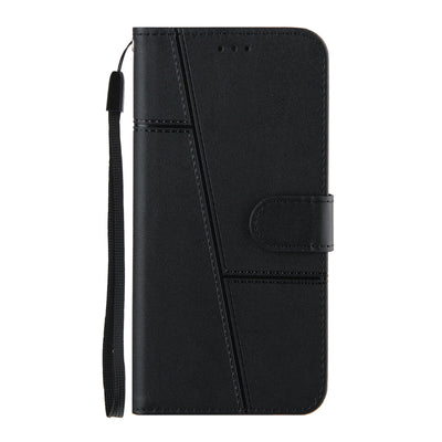 Simple Two-Tone Calfskin Phone Case For Google,1010