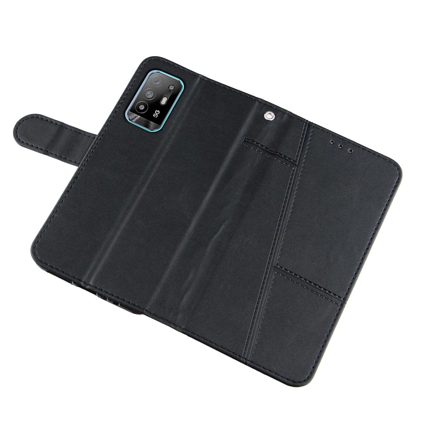 Simple Two-Tone Calfskin Phone Case For Motorola,1010