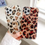 Shell-Print Leopard-Print Ring Phone Case With Diamonds For Samsung,974