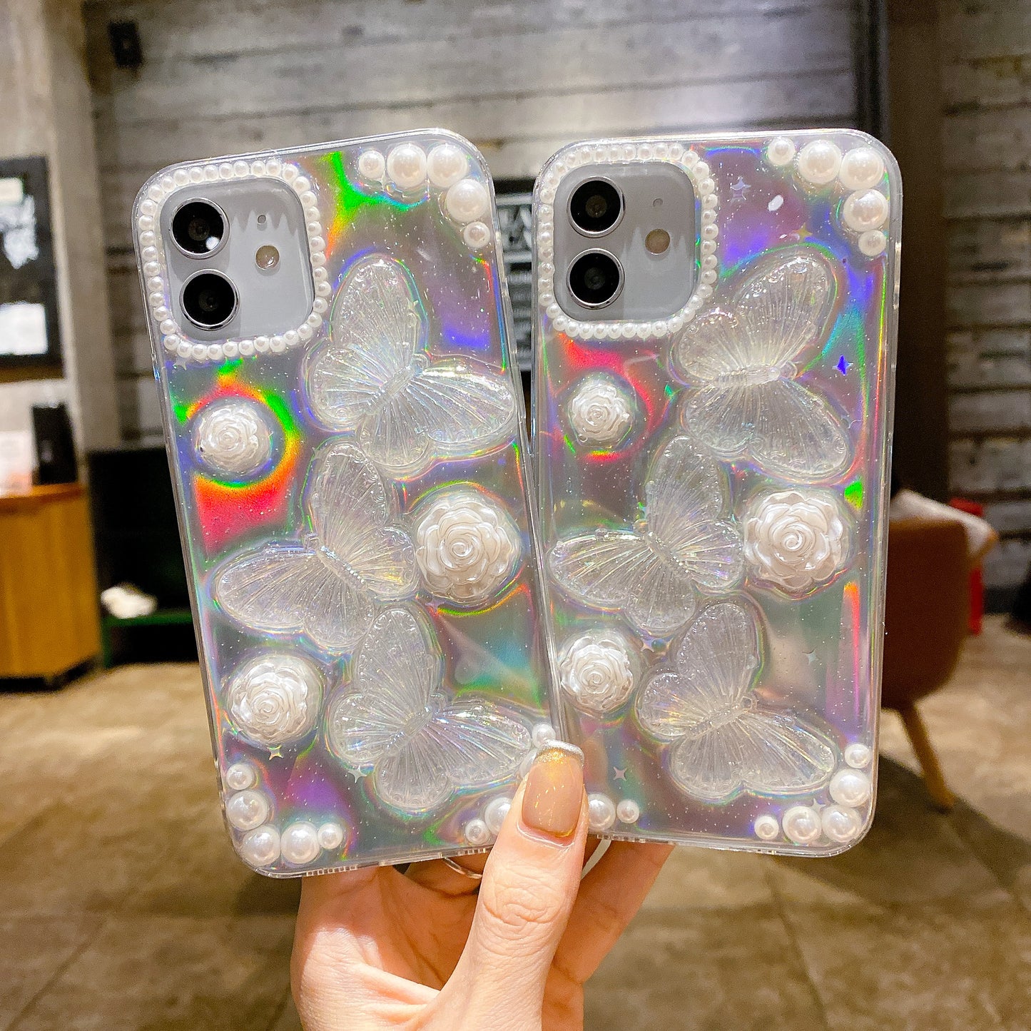 Pearl Symphony Butterfly Phone Case For Huawei,1217