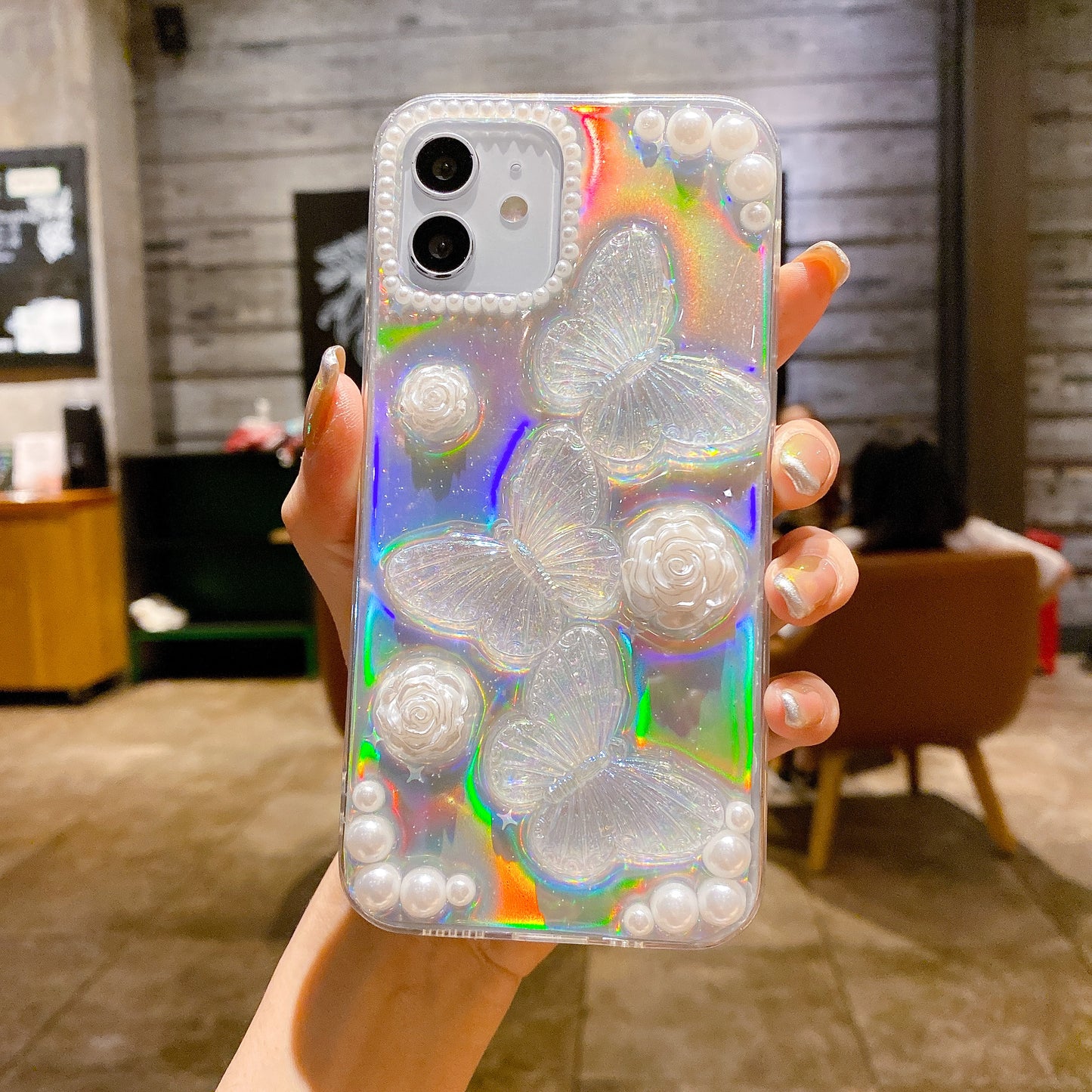 Pearl Symphony Butterfly Phone Case For Huawei,1217