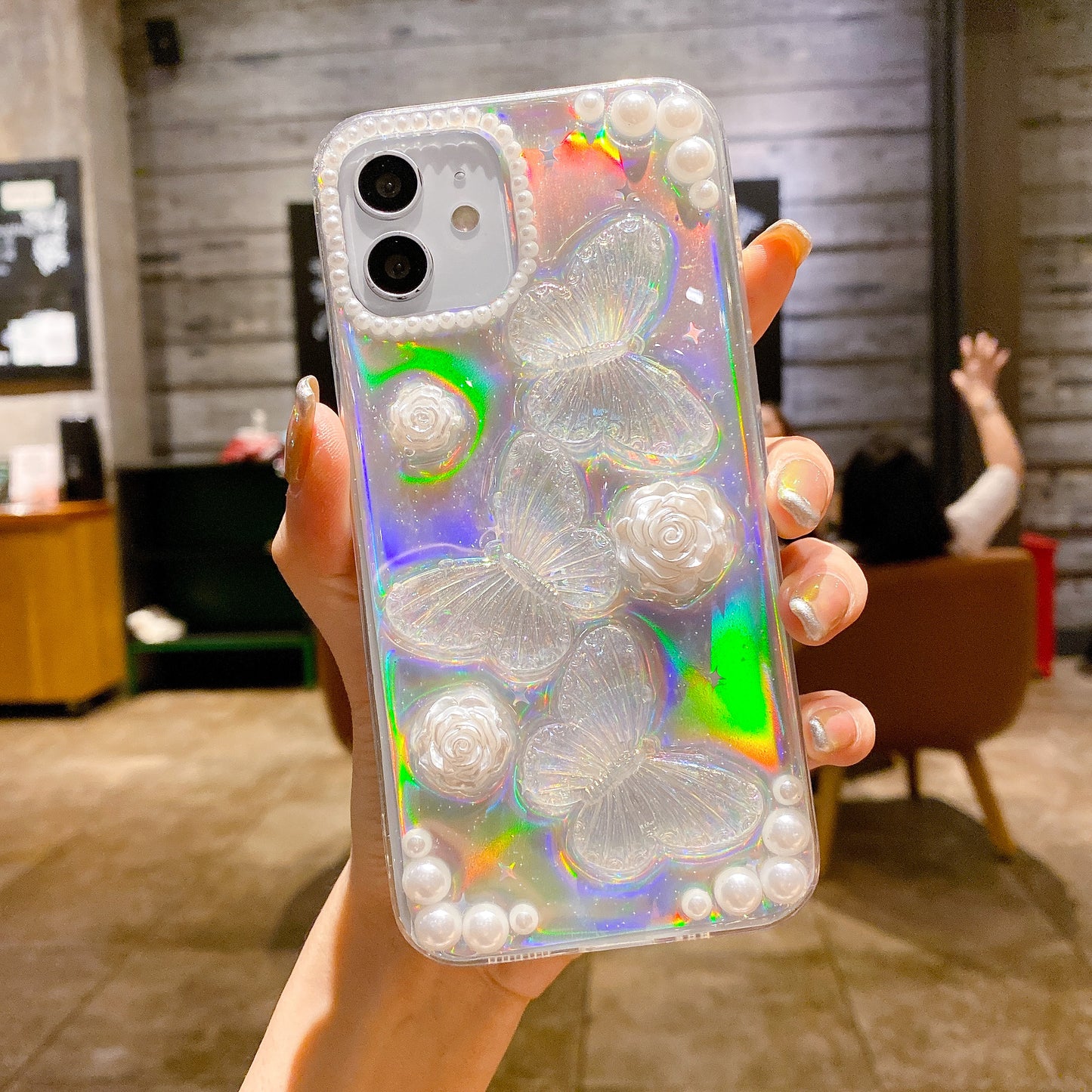 Pearl Symphony Butterfly Phone Case For Huawei,1217