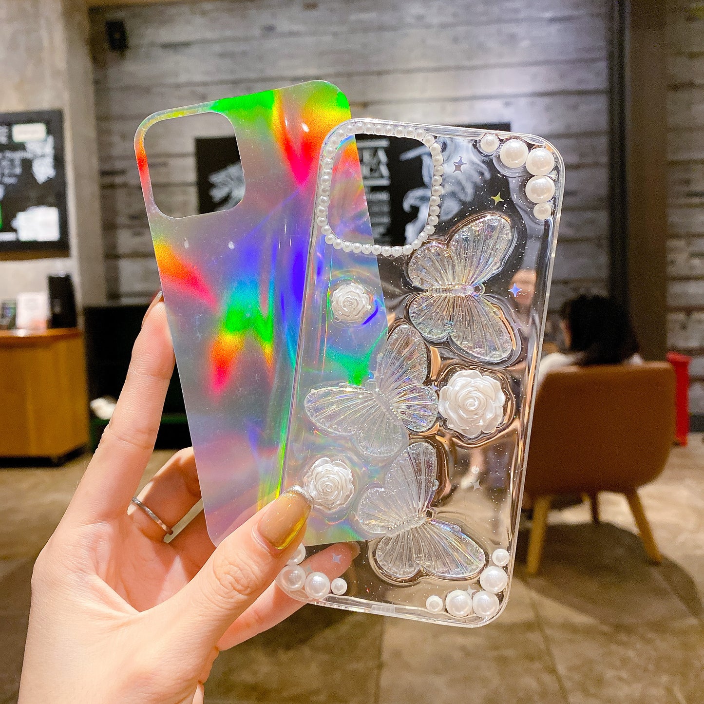 Pearl Symphony Butterfly Phone Case For Huawei,1217