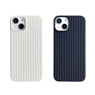 Knitted Pattern Solid Color Phone Case For Huawei,60237