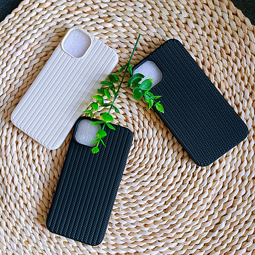 Knitted Pattern Solid Color Phone Case For Huawei,60237