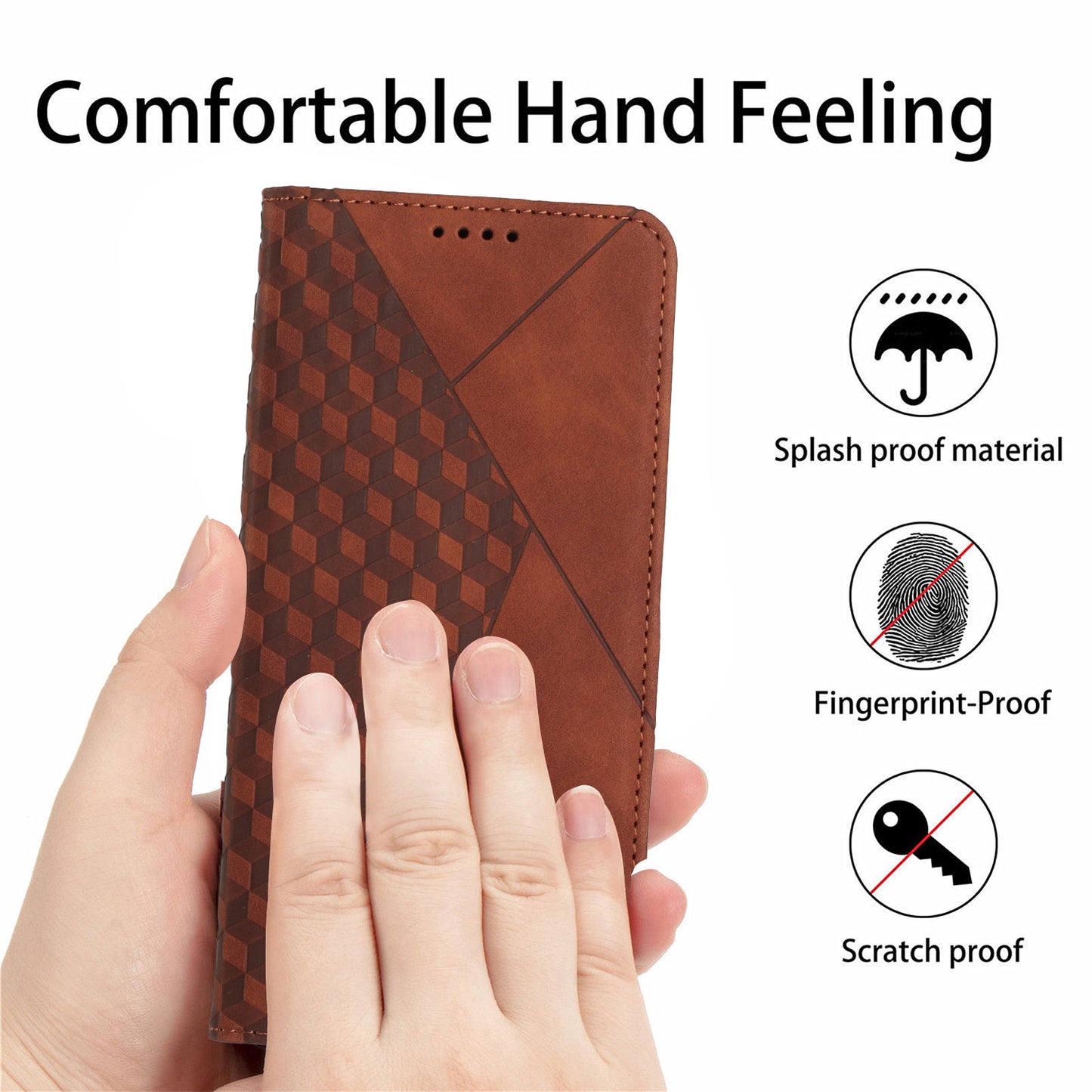 Strong Magnetic Suction Leather Phone Case For Tecno,1011