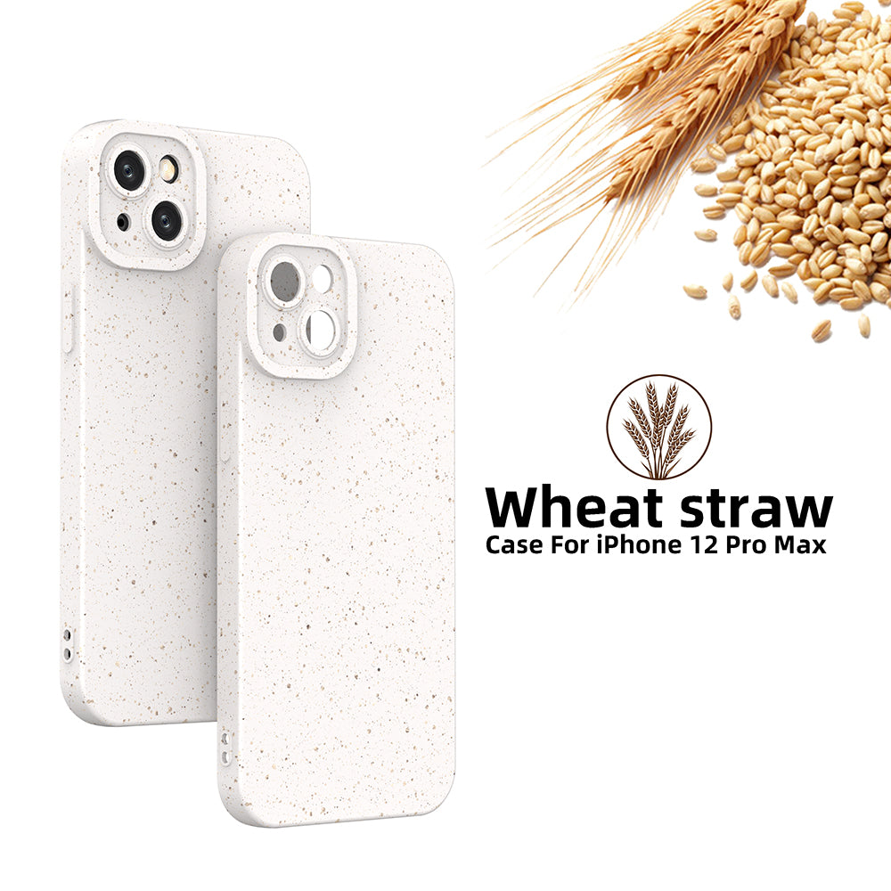 Fashion new colorful candy color phone case for iphone 12 pro max wheat straw case