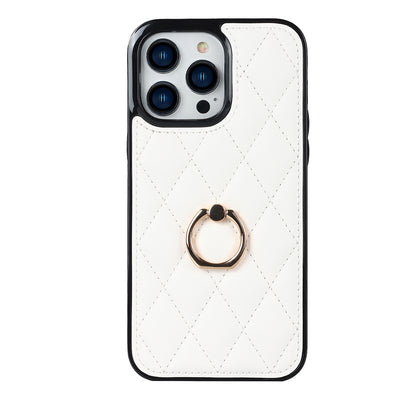 2023 New Arrival High Quality puffer solid color ring small fragrance mobile phone case for iphone samsung