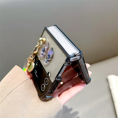 Samsung Foldable Transparent Bowknot Phone Case For Samsung Zflip3 Zflip4 W23 Flip