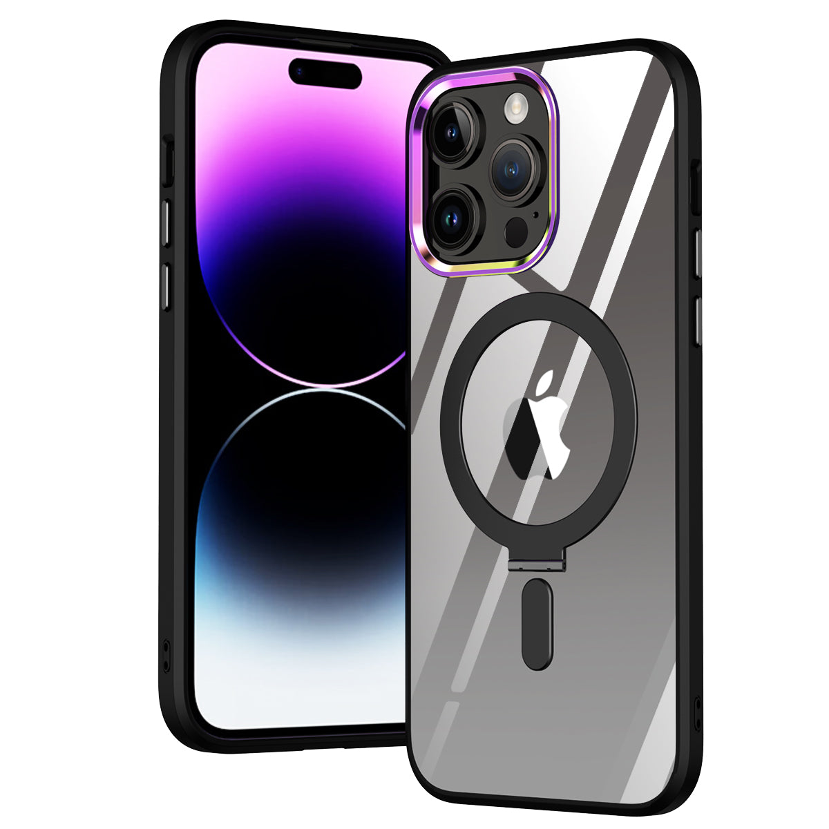 new Designer Luxury Clear Magnetic Suction Wireless Charging Phone Case for iphone 14 pro