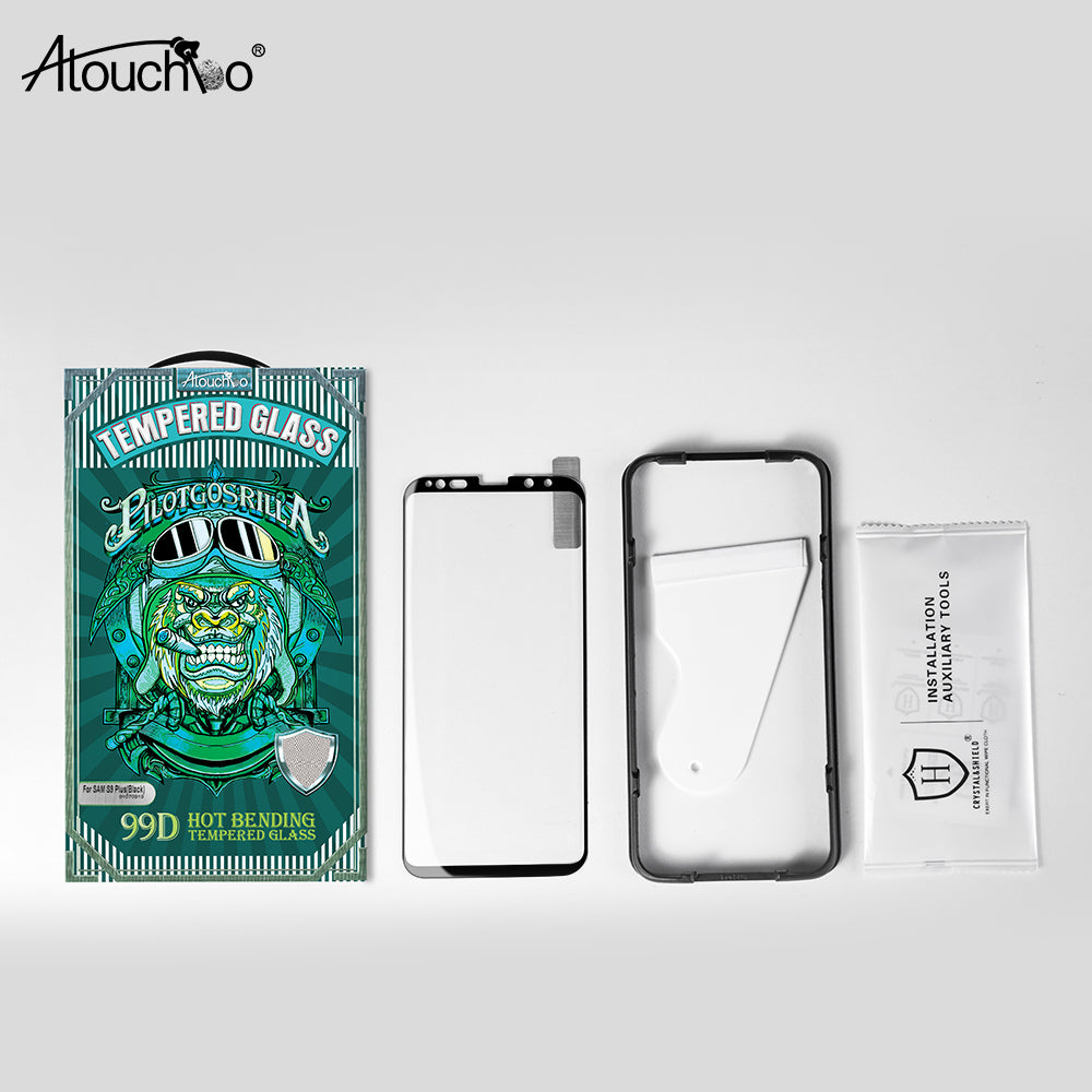 Atouchbo Hot Bending Curved Full Glue 99D Tempered Glass Screen Protector for Samsung S10 S9 S8 Plus Note 10 9 8 Note 20 Ultra