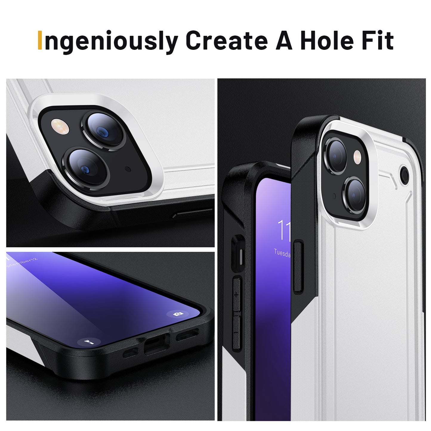 Good price white case Drop-resistant Shockproof phone case cover for iphone 14 pro max